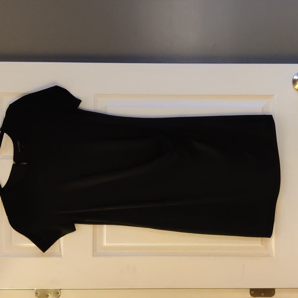 Banana republic Black knit crepe dress - Picture 1 of 4